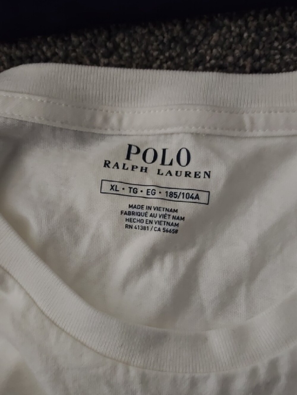 Polo by Ralph Lauren Navy & White Long Sleeve Tees - Picture 2 of 7